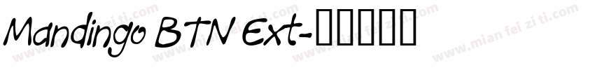 Mandingo BTN Ext字体转换